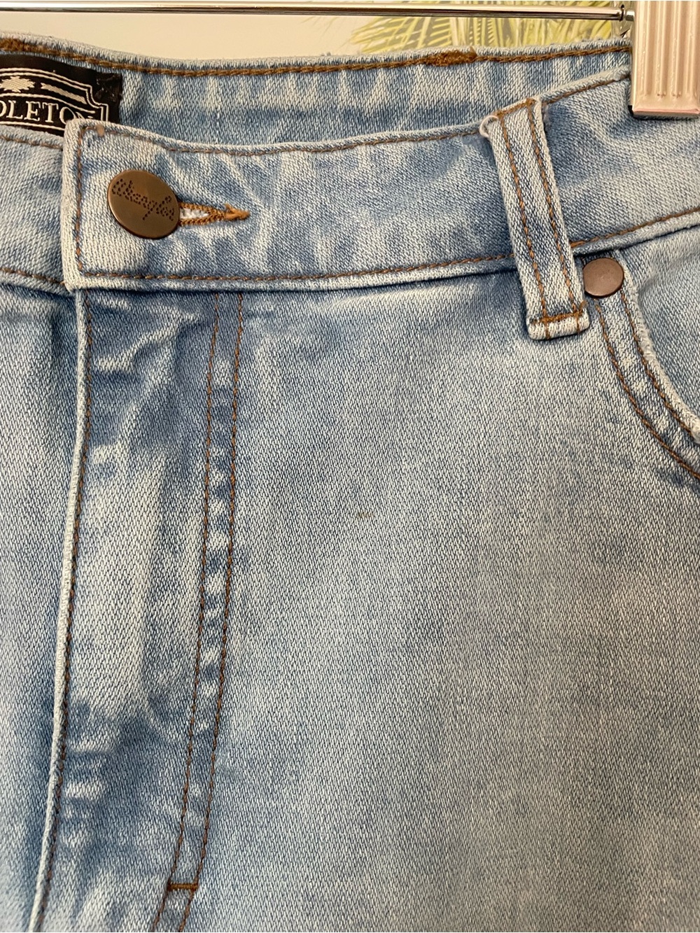 Wrangler X Pendelton Women's Trumpet Flare Jean in Light Wash Denim Size 32 Rare - Picture 12 of 16